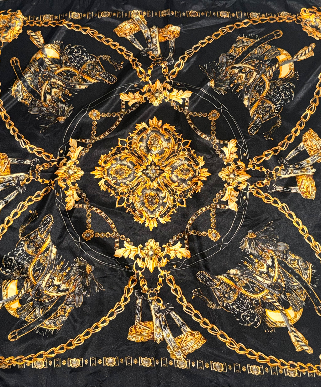 Lux Black & Gold Scarf