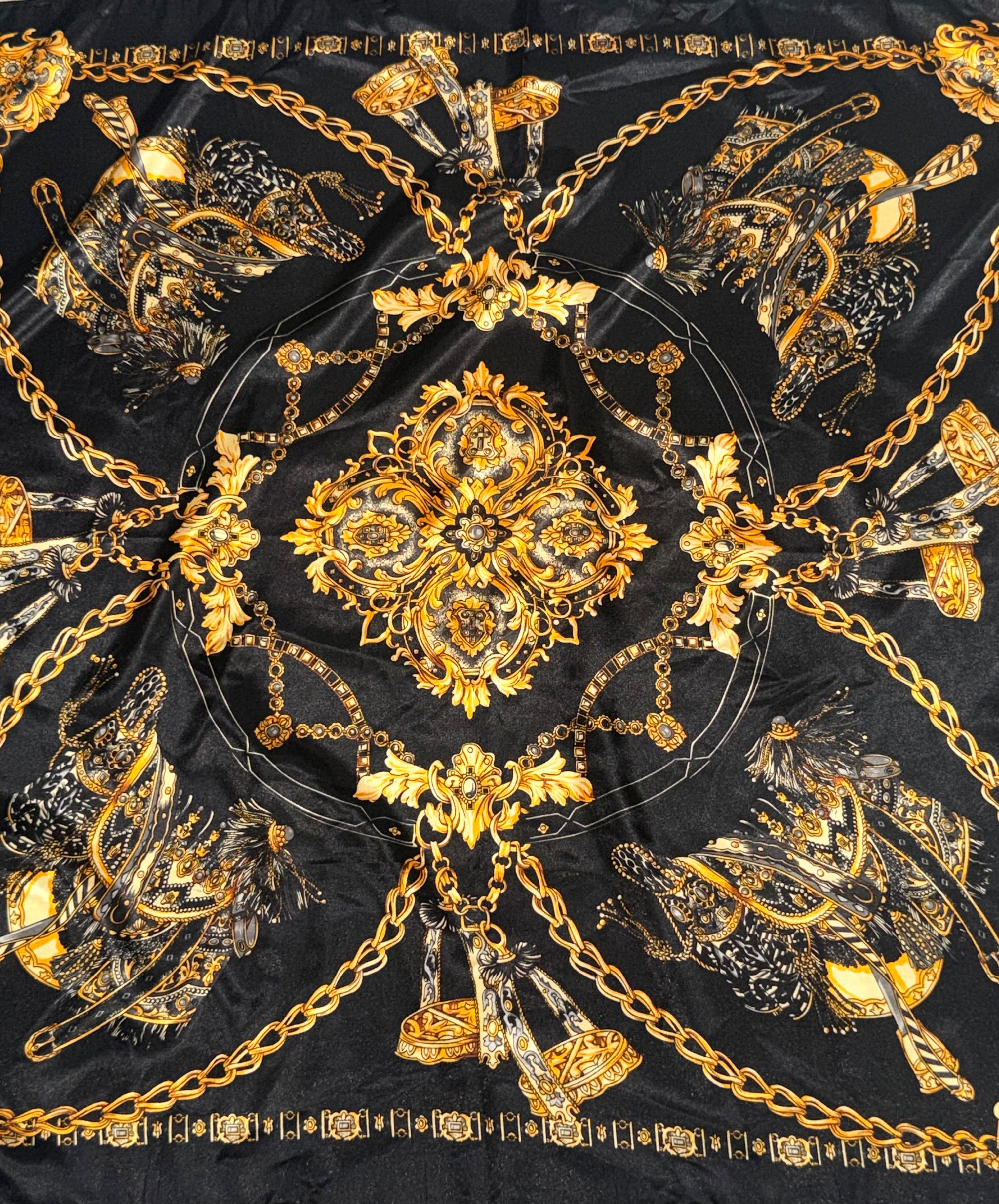 Lux Black & Gold Scarf