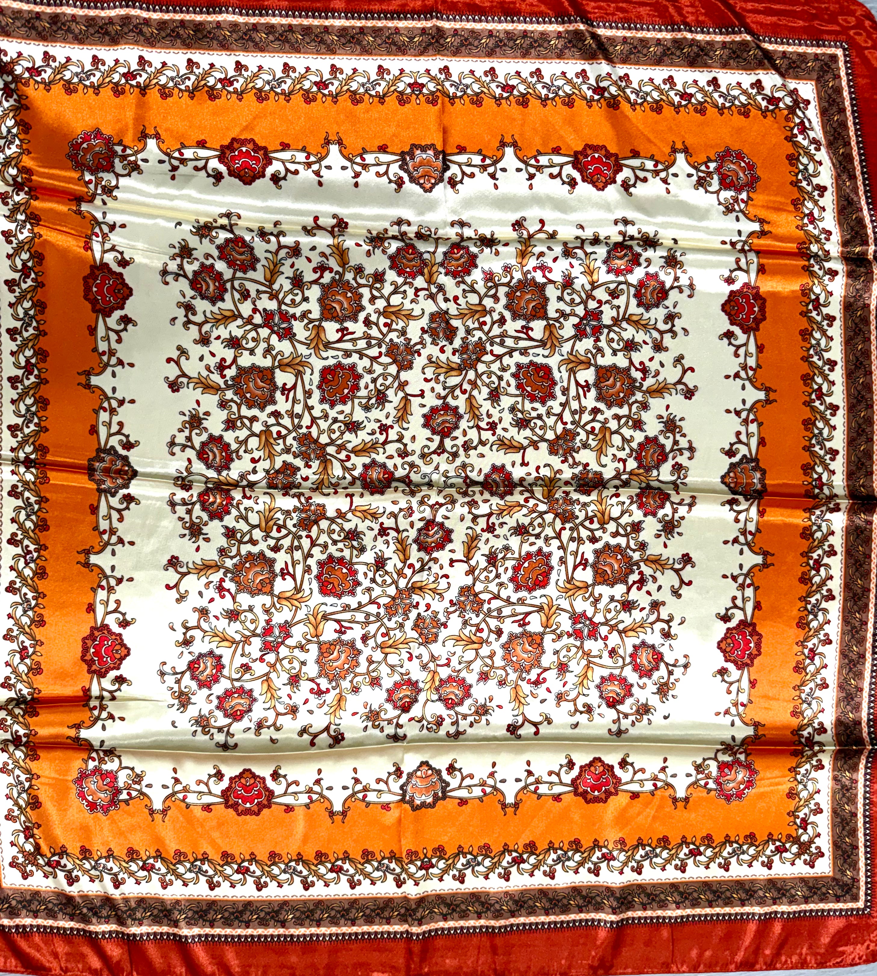 Lux Orange Scarf