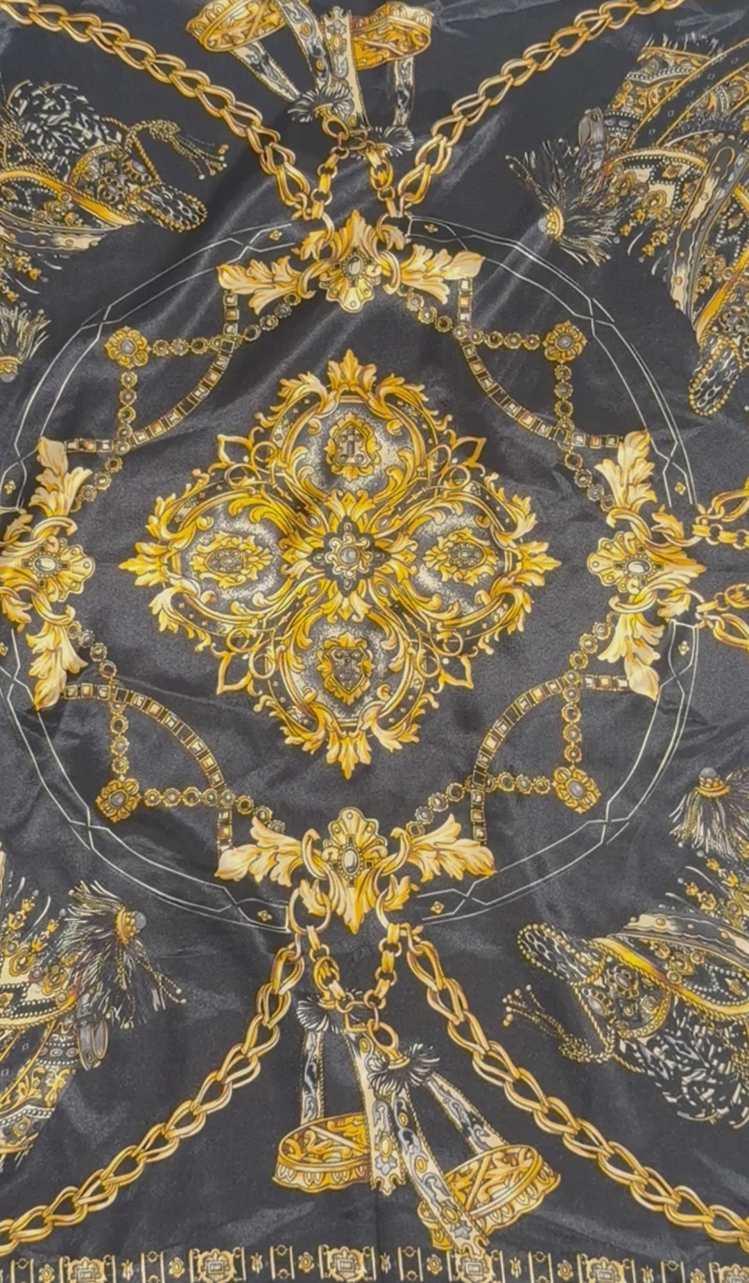 Lux Black & Gold Scarf